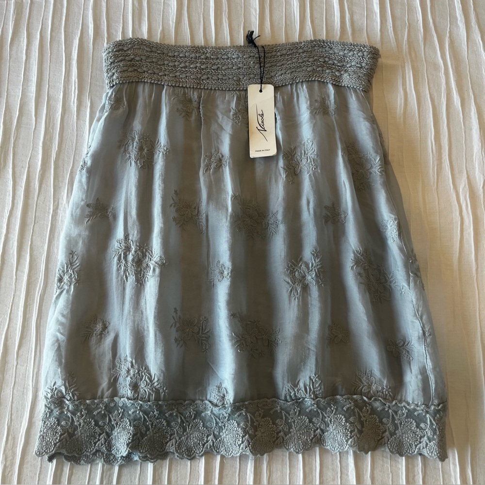 NICOLE- 💯 Silk Lace Italian Made Skirt